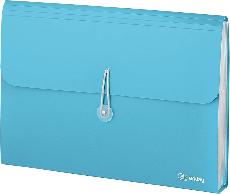 Enday Accordion File Organizer 13 Pocket Expanding File Folder with Labels, Accordion File Organizer Letter Size Letter A4 Paper for Receipts, Bills and Documents 13" x 9.5” –by - Image 1